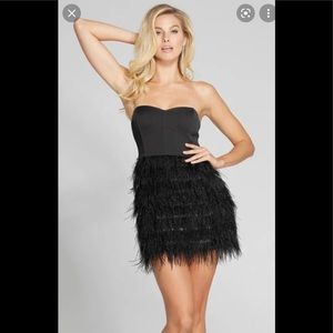 GUESS by Marciano Paris Feather Tube Dress